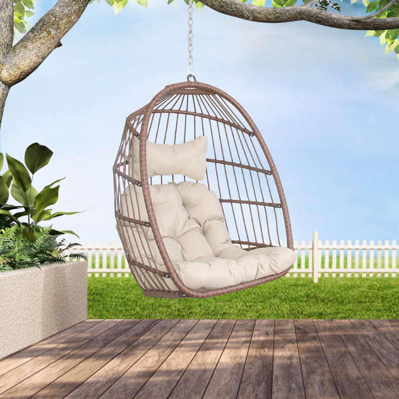 Dakota Fields Chorley Indoor Outdoor Porch Swing Egg Chair Without Stand Reviews Wayfair